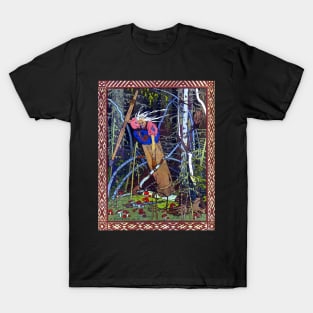 Baba Yaga in her Mortar - Vasilisa the Beautiful - Ivan Bilibin 1899 T-Shirt